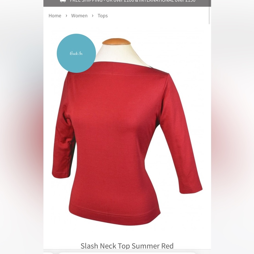 Vivien of Holloway Slash neck top XL